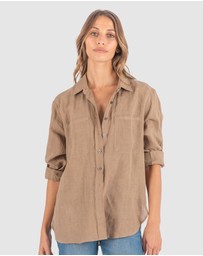 CAMIXA - Luna Oversize Linen Shirt