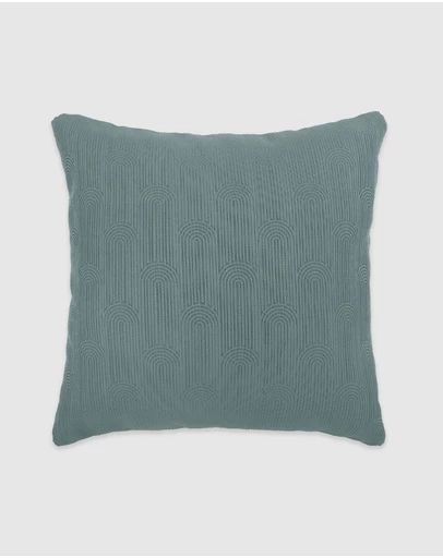 Bambury - Eva Square Cushion Blue