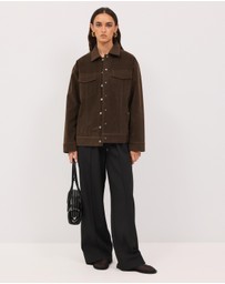 Calli - Williams Faux Suede Jacket