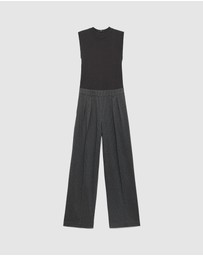 M.N.G - Pinstripe Jumpsuit Combination