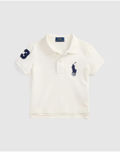 Polo Ralph Lauren - Boxy Big Pony Stretch Mesh Polo Shirt - Kids