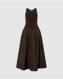 Oroton - Knit Bodice Midi Dress