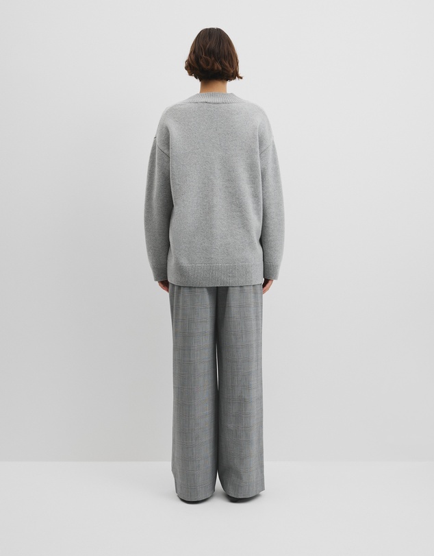 Country Road - Extrafine Merino Longline V-neck Neck Knit