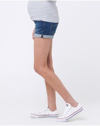 Ripe Maternity - Denim Shorty Shorts