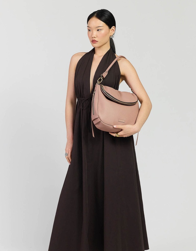 SABEN - Frankie Leather Handbag Rosewater