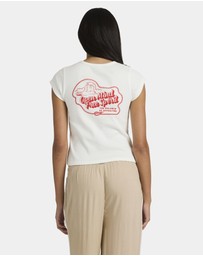 RVCA - Womens Ribbed Slim T-Shirt