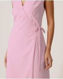 Tussah - Becca Linen Blend Wrap Dress