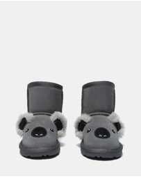 EVERAU - EverAU Ugg Koala Kids Plus Cow Suede Upper UGG Boots