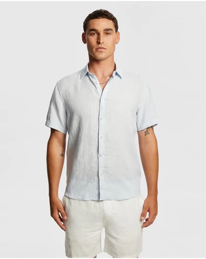 yd. - Lewis Pure Linen Shirt