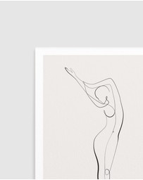 Olive et Oriel - Line Figure II Art Print