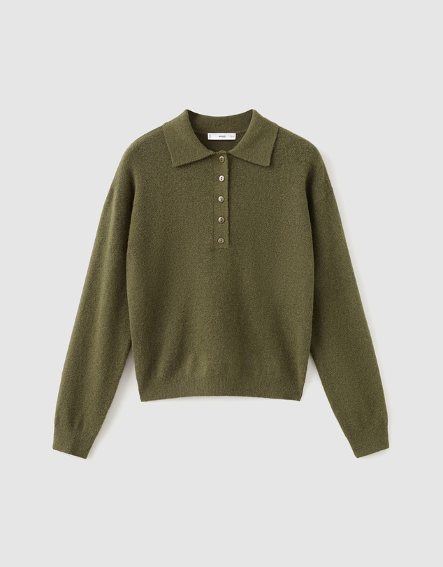 M.N.G - Long-Sleeved Polo-Neck Sweater