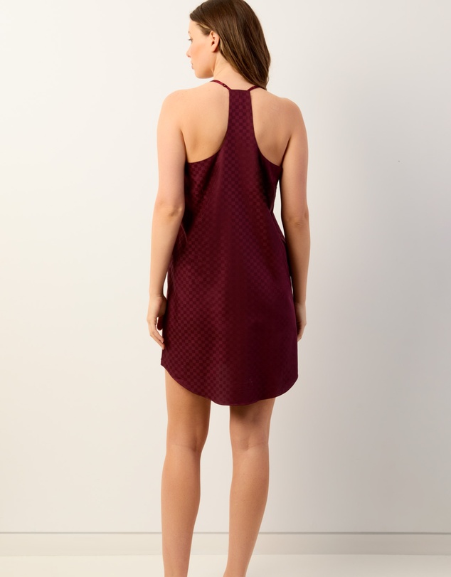 Wanderluxe Sleepwear - Bordeaux Camisole Slip Dress