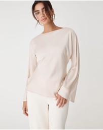 Forcast - Asma Satin Bias Cut Top