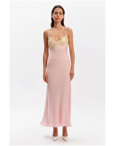 Bardot - Elisan Lace Satin Maxi Dress