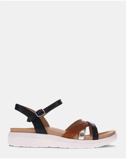 Mia Vita - Banks Sandal - Black Multi