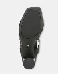 Vionic - Merlot Heeled Sandal - Black Croc