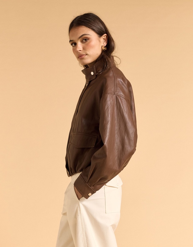MVN - Soft Faux Leather Jacket