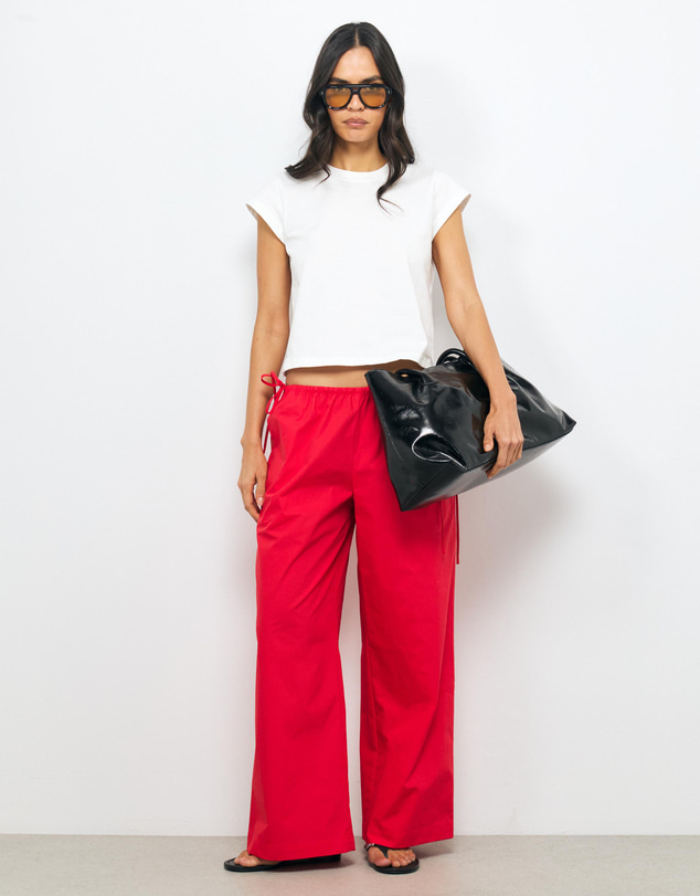 AERE - Tide Low Rise Poplin Pants