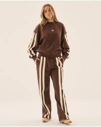 Araminta James - AJ Logo Stripe Trackpants