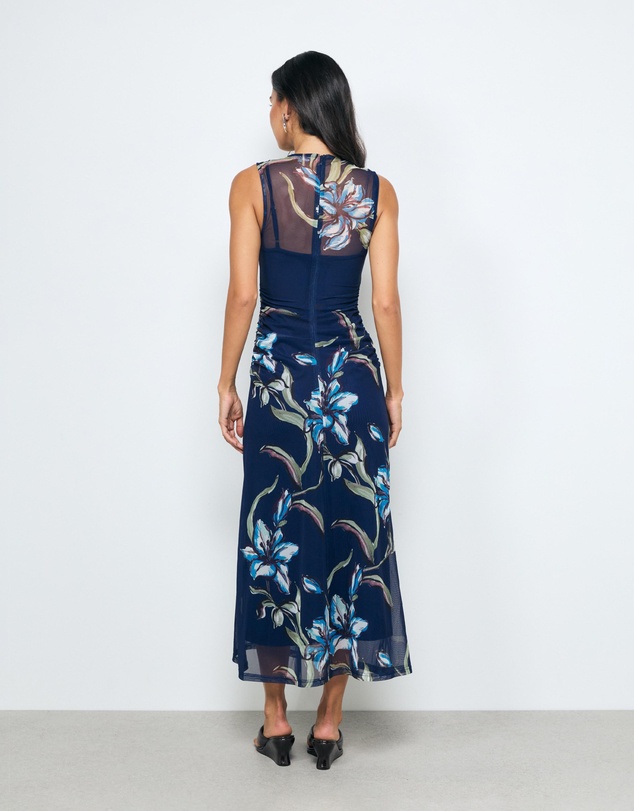 AERE - Skye Mesh Midi Dress