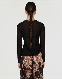 Staple the Label - Leni Drawstring Sheer Knit