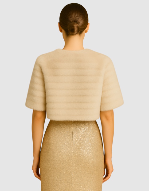 Honey and Beau - Casablanca Faux Fur Cape