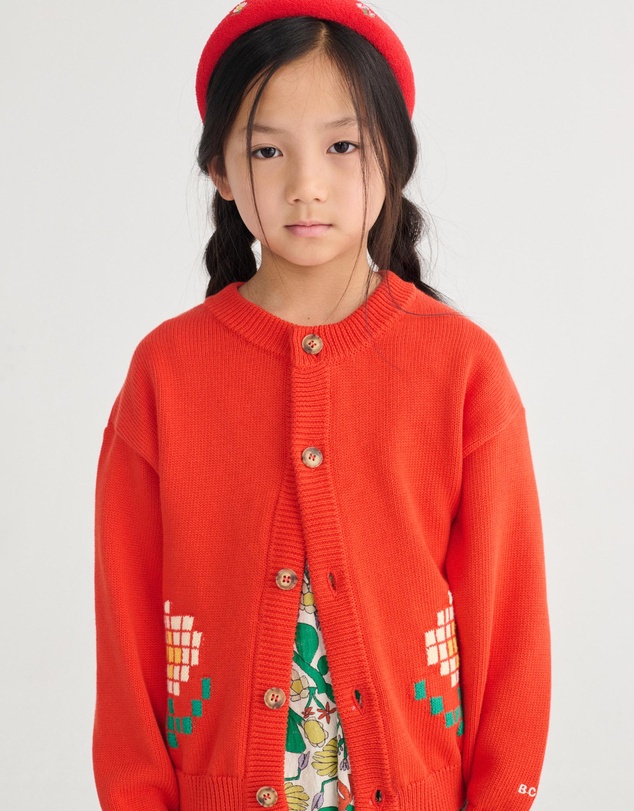 Bobo Choses - Pixel Daisy Cardigan - Babies-Teens