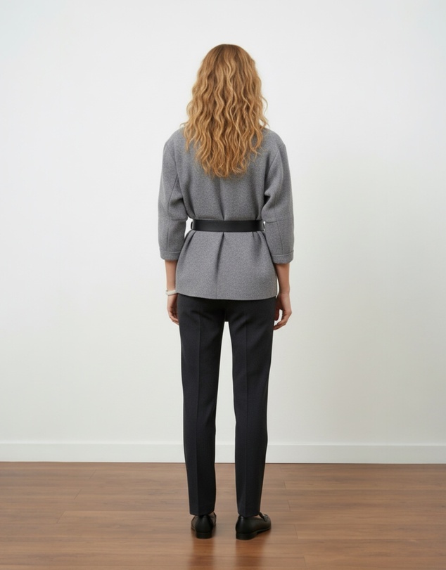 Mossée - Laila Draped Scarf-Collar Cardigan