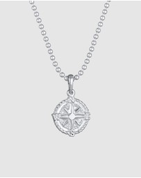 Kuzzoi - ICONIC EXCLUSIVE - Necklace Compass Ball Chain in 925 Sterling Silver