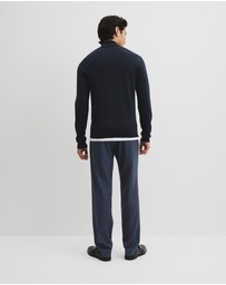 Country Road - Australian Merino Long Sleeve Vam Half Zip Knit