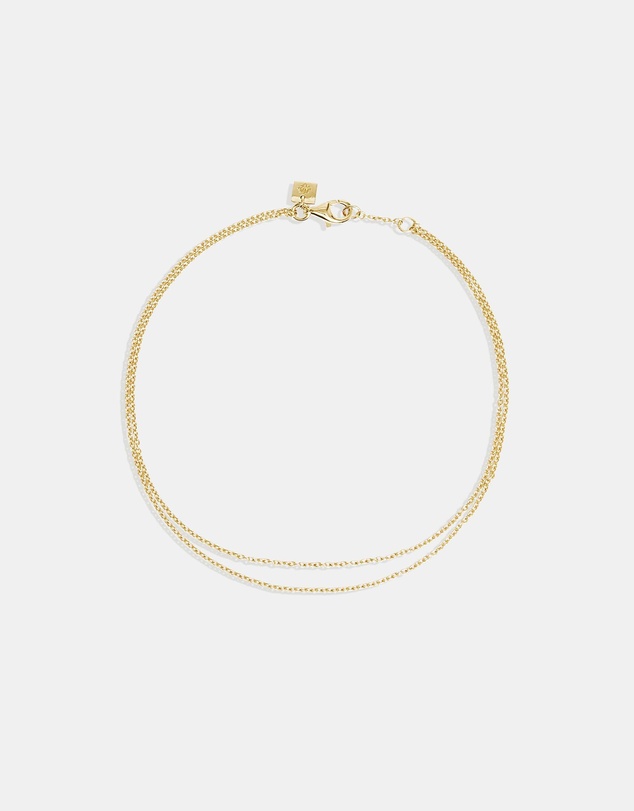 By Charlotte - Purity Double Chain Anklet