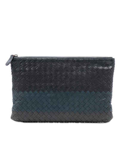 Pre-Loved by Azura Reborn - Pre-Loved Tricolor Nappa Intrecciato Clutch