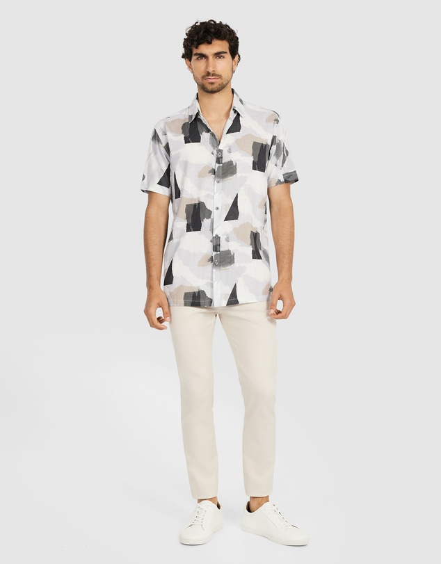 Tarocash - Monet Viscose Abstract Shirt
