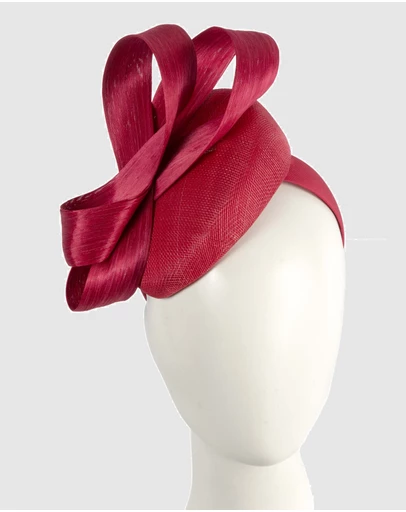 Max Alexander - Red Pillbox Racing Fascinator