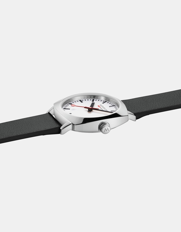 Mondaine - Mondaine Official Swiss Railways Petite Cushion 31mm Vegan Leather Watch