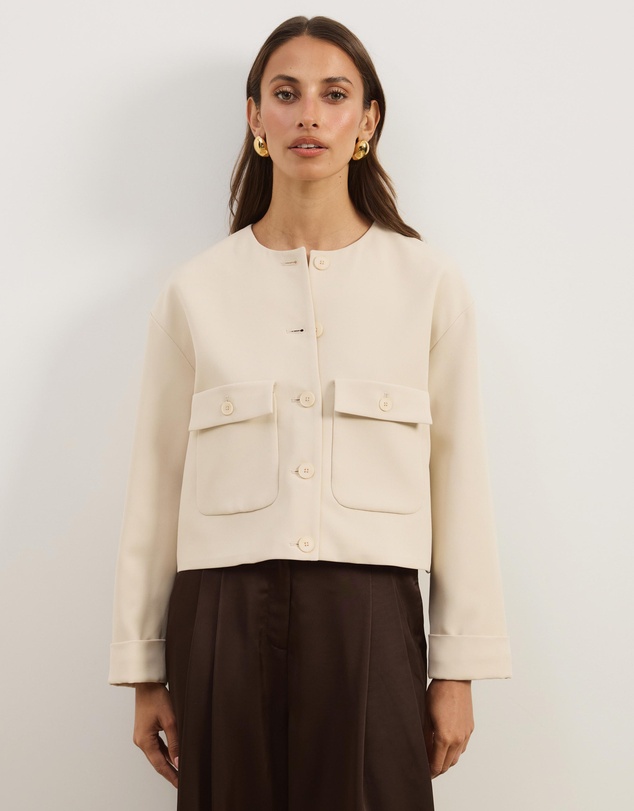 Atmos&Here - Sorelle Cropped Tailored Jacket