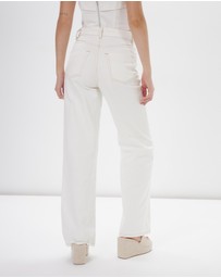 Dazie - London Fever High Waisted Wide Leg Jeans