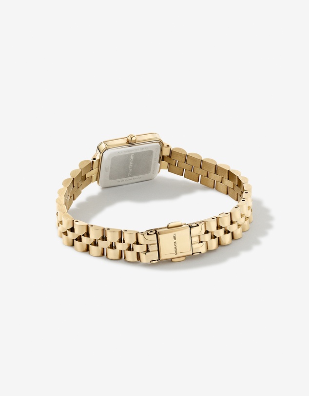 Michael Hill - Women's 0.20 Carat TW Diamond Bezel Watch in Gold Tone Stainless Steel