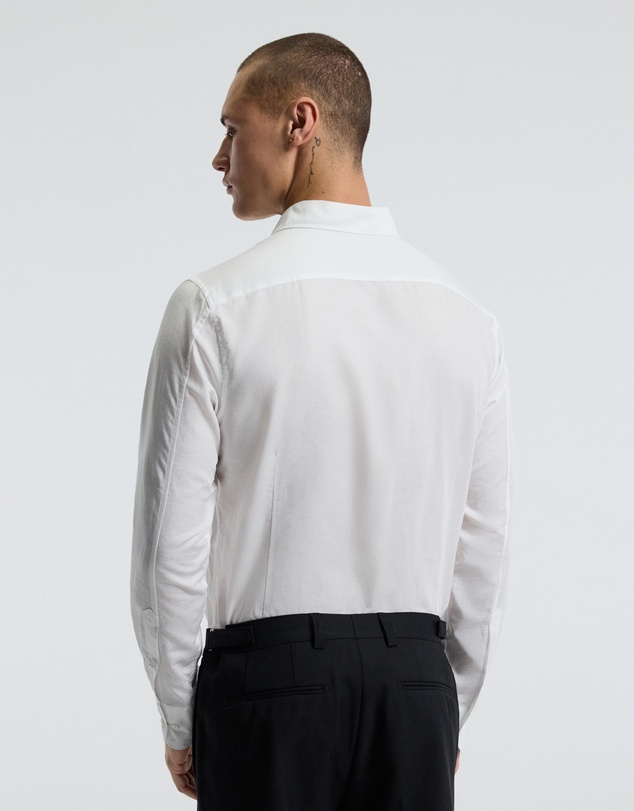 Calibre - Refined Cotton Linen Shirt White