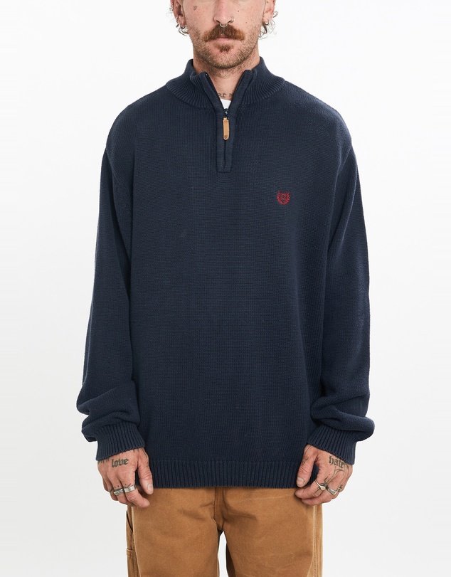 Vintage by The Real Deal - Pre Loved - Vintage Chaps Ralph Lauren Quarter Zip Knit Sweater