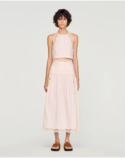 Sandro - Brune Asie Skirt