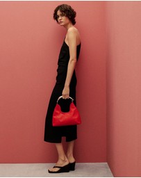 M.N.G - Rachel Asymmetrical Linen Dress