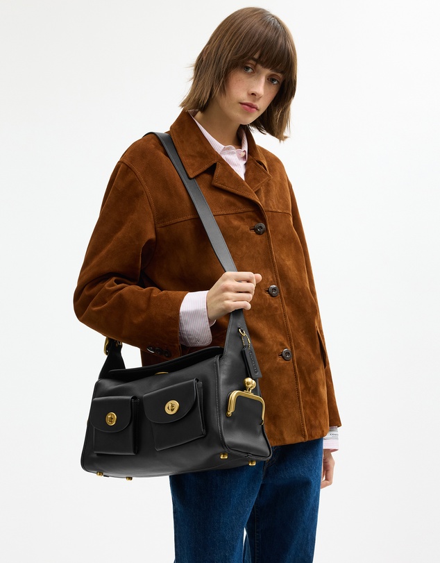 Coach - Natural Grain Leather Haversack Bag