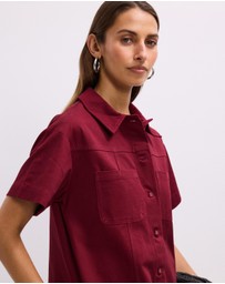 The Fated - Gracie Mini Shirt Dress
