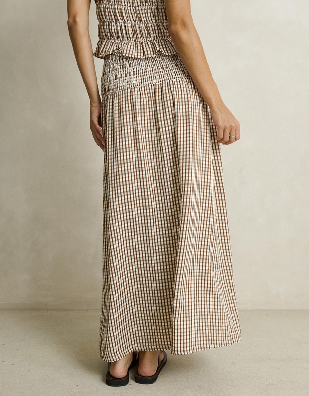 Rhythm - Capri Check Maxi Skirt