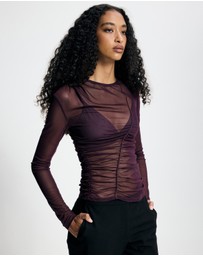 Lover - Cassandra Long Sleeve Mesh Top
