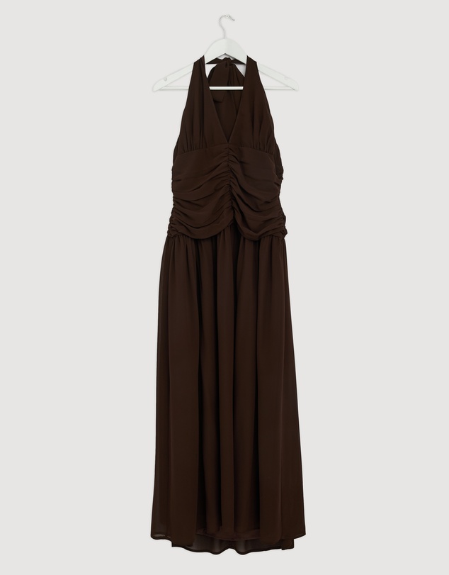 Revibe - Repaired CHANCERY Talara Halter Maxi Dress - AU 14