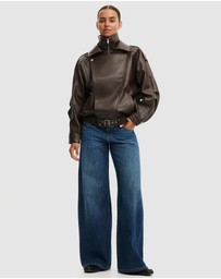 Cotton On - Cove Faux Leather Jacket