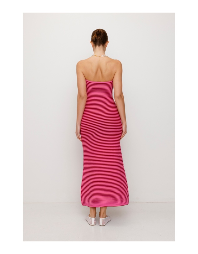 The Wolf Gang - Sunmor Knit Maxi Dress - Candy