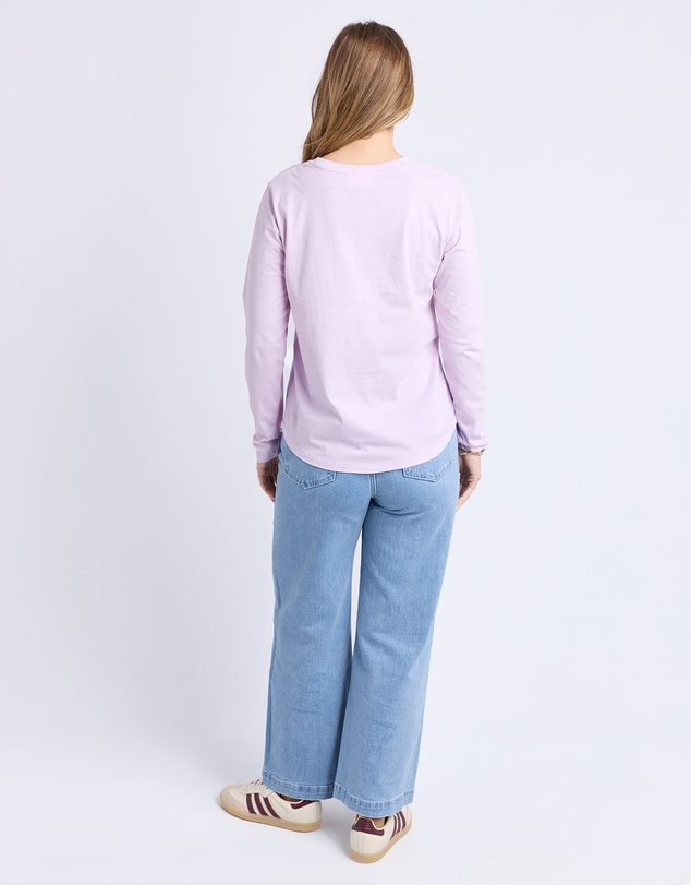 Foxwood - Signature Long Sleeve Tee Orchid